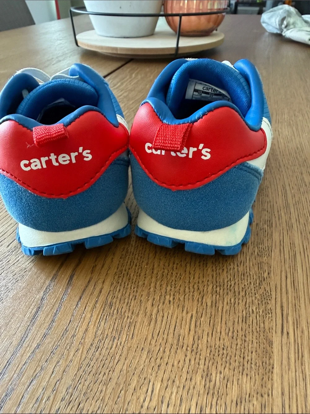 Carter's Blue and Red Kids Sneakers with White Accents